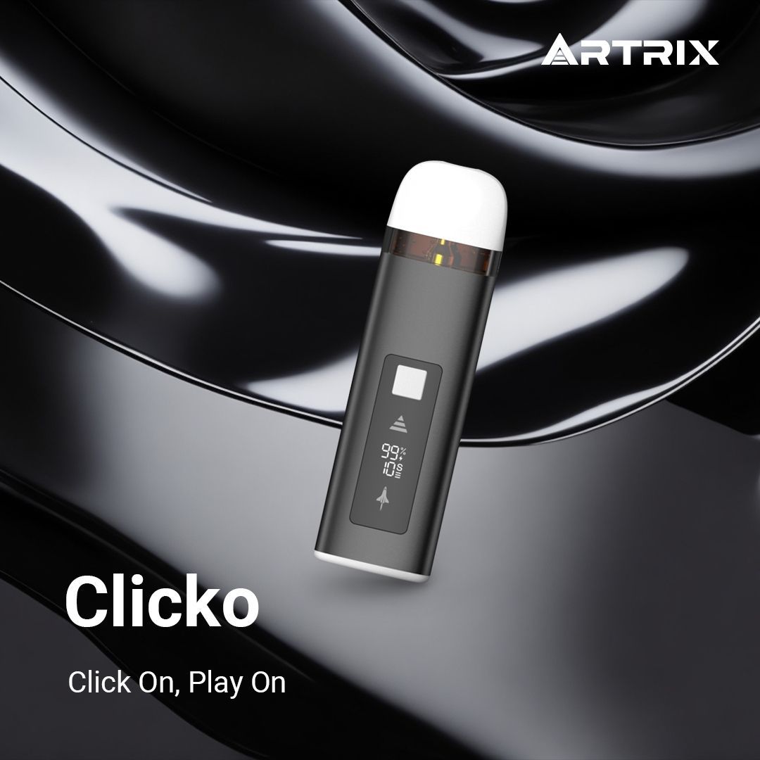 ArtrixGlobal's tweet photo. Click, Click, #Clicko๐Elevate your vape with a smart display that tracks everything from battery life to preheat status. Vape smart, not hard.๐จ
#Artrix #Vape #Vaping #NewProduct #Innovative #Smart #Sleek #Design #Tech #Weed #Cannabis #Marijuana #Pot #Kush #CBD #Viral #Trending https://t.co/W8wFL8xhBH