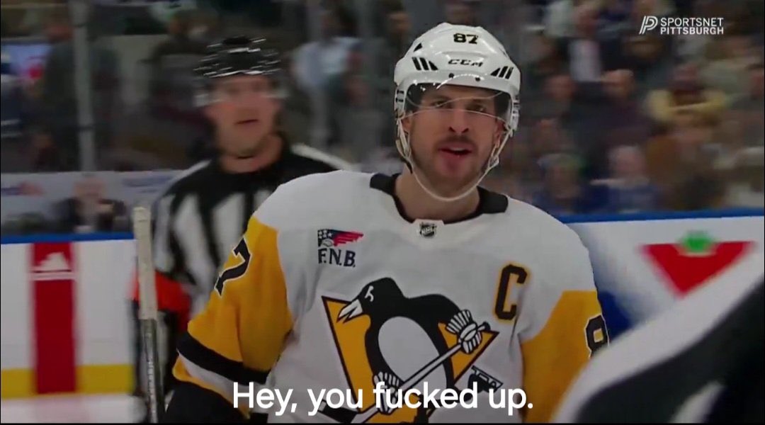 pov: you’re a referee who just pissed off the greatest hockey player in the world