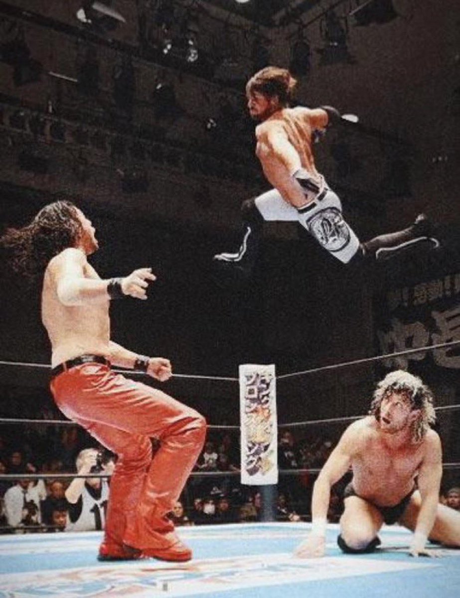 What is your favorite wrestling shot? One of the best shots in wrestling history. AJ Styles, Kenny Omega & Shinsuke Nakamura all in the ring together.