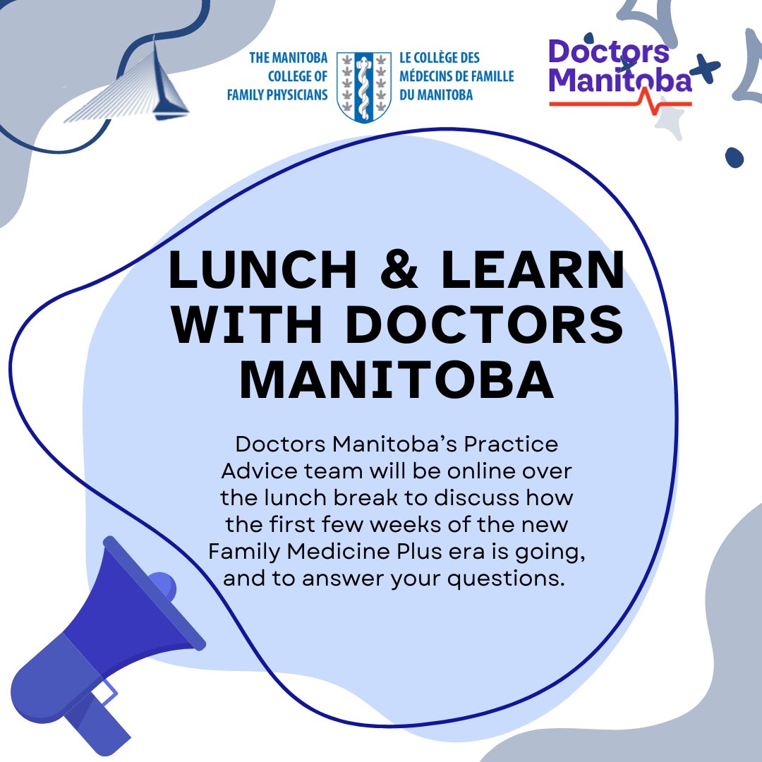 Doctors Manitoba is hosting a Lunch and Learn at the Annual Scientific Assembly focused on Family Medicine Plus. Be sure to register today so you don't miss out! @doctorsmanitoba