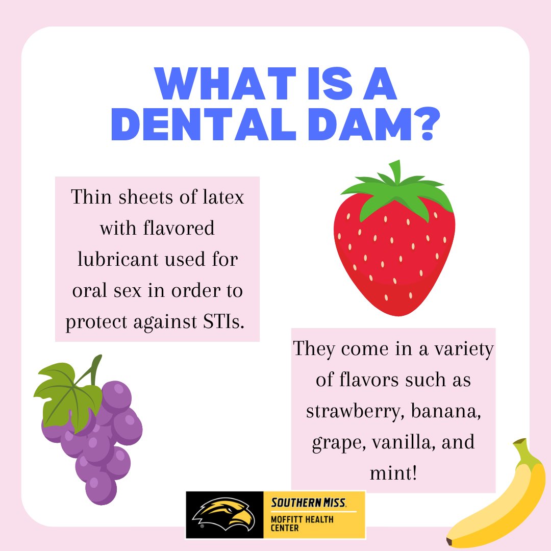 USMhealth's tweet photo. When it comes to oral sex, using a dental dam is a simple yet effective way to stay safe from STIs in your mouth. Let's normalize sexual health conversations and empower everyone to make informed choices! #safesex #preventSTIs #stayhealthyeagles https://t.co/r2hs2fLEYj