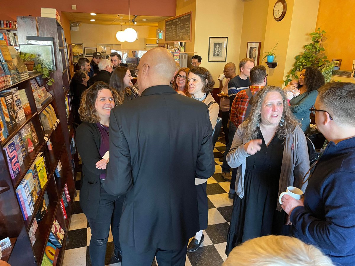 kingsbookstore's tweet photo. so many great authors came out for our Atlantic Book Awards and Nova Scotia Book Awards shortlist announcement! 

see the full list of shortlisted nominees here: 

https://t.co/6XulrumFoO https://t.co/UHE6KaPBuk