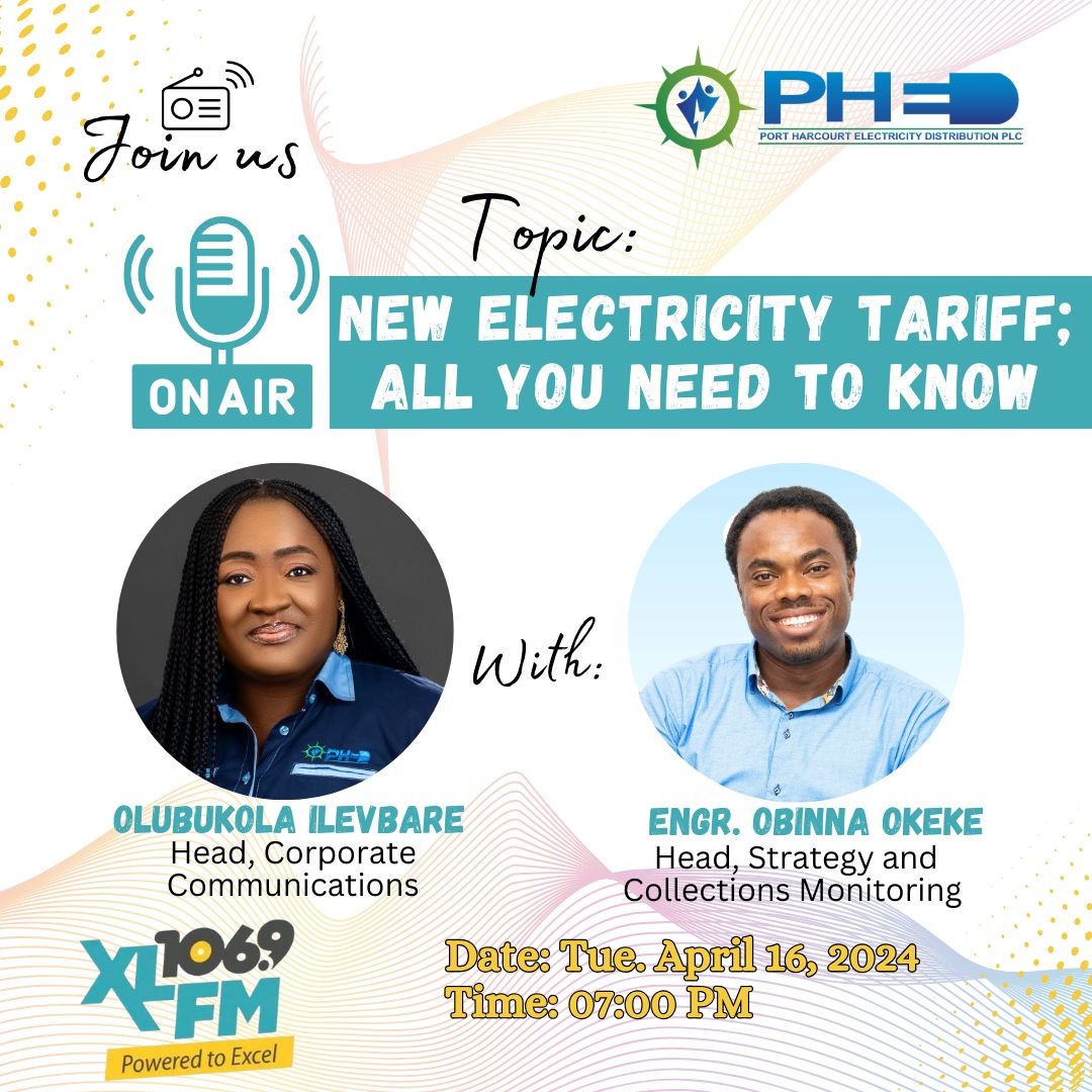 Join us as we discuss the New Electricity Tariff and all you need to know.

#ElectricityMatters #HeretoServe #PHED