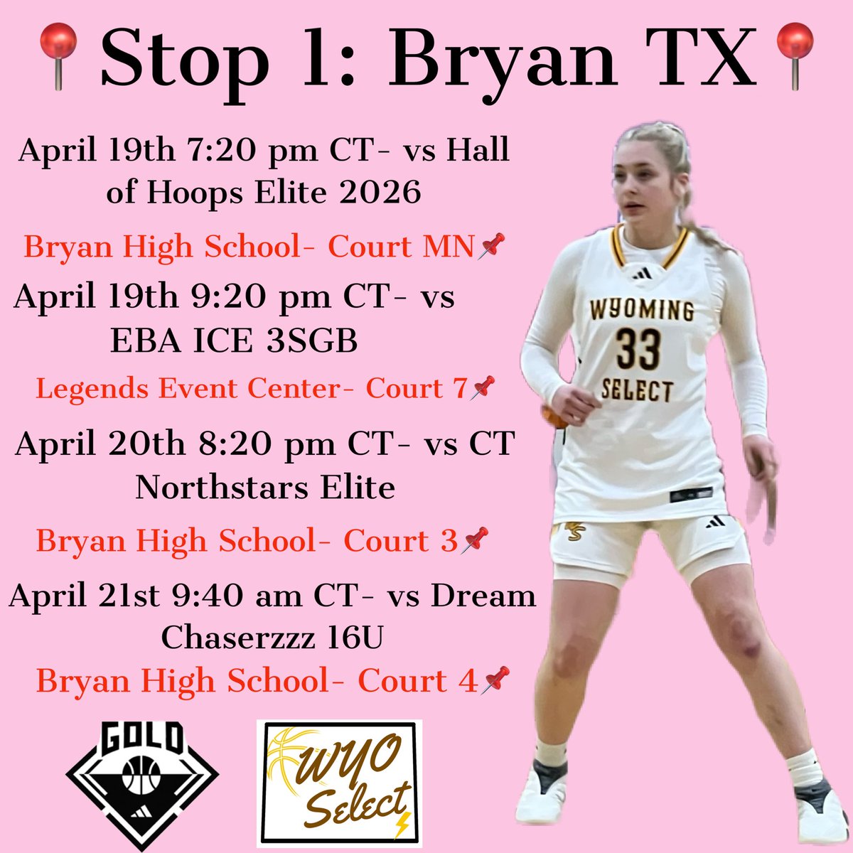 Peyton Hall (@peytonhall08) on Twitter photo First stop Bryan TX 3SGB  
 @3SGBCIRCUIT #adidasHoops First stop Bryan TX 3SGB  
 @3SGBCIRCUIT #adidasHoops