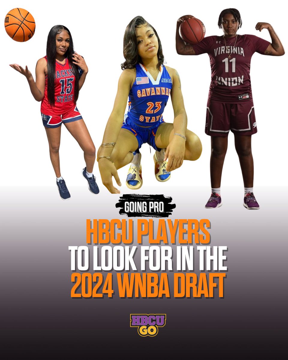 HBCUGoTV's tweet photo. Jackson St.’s Angel Jackson, Savannah St.’s Amari Heard and Va Union’s Ny Langley have declared for the WNBA Draft!! Good luck tonight ladies!
📸🎥 - Angel Jackson/IG, Amari Heard/IG, @Nyboogie9 https://t.co/bR0pkf2i4e