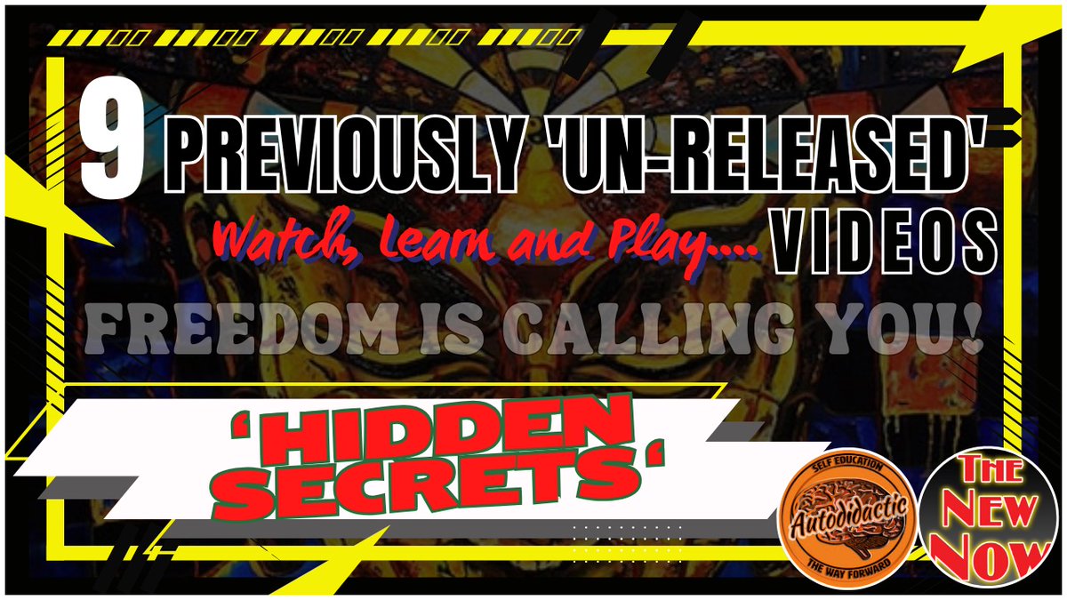 “Hidden Secrets”
9 previously 'un-released Watch, Learn and Play.... Videos 

👉 Check out newagora.ca/nine-hidden-se…

#hiddensecrets #treasurehunting #freedom #play #fun #learn #life #videos #freedomiscallingyou  #autodidactic #thenewnow #thenewagora