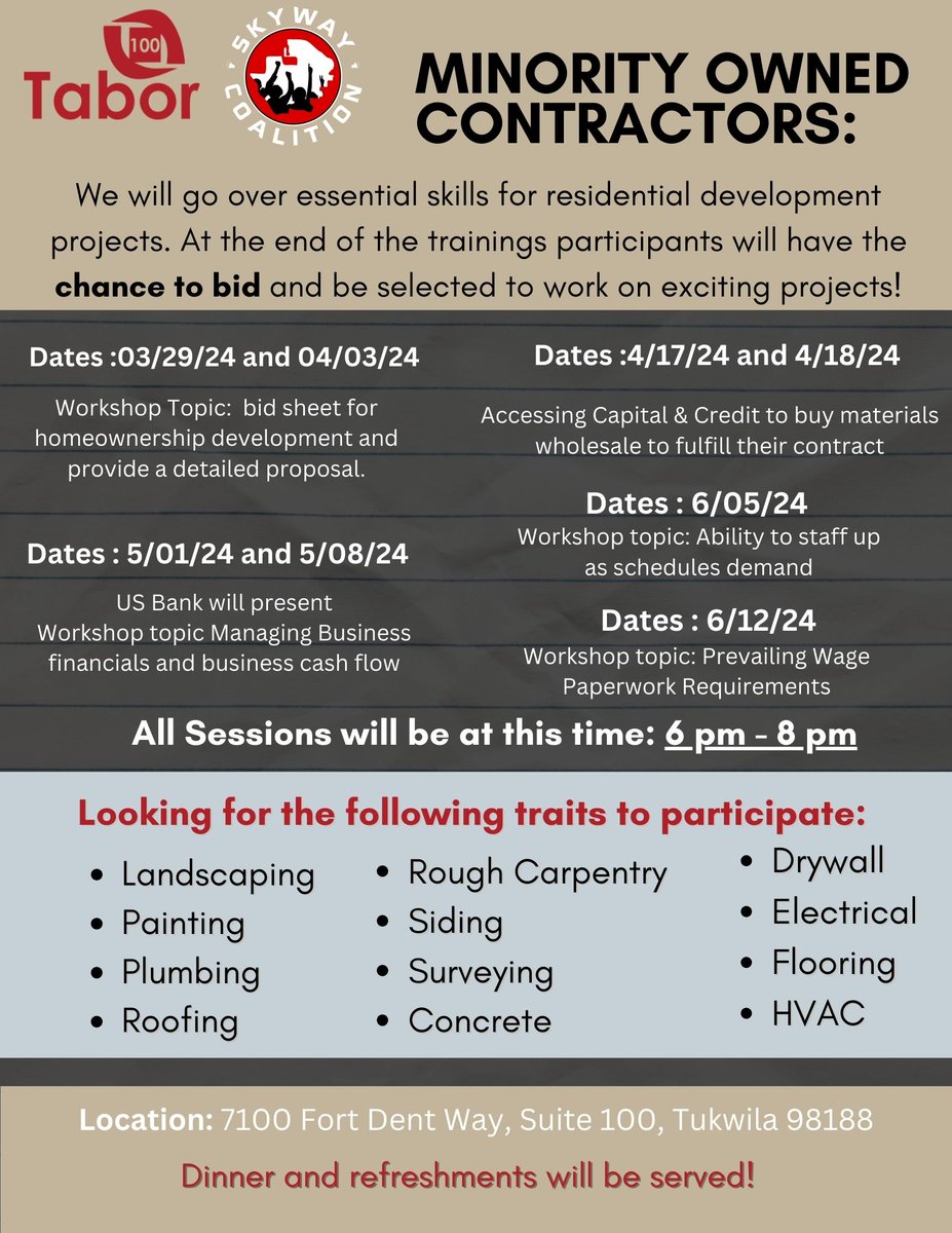 Come Join Us!

#Tabor100 #smallbusiness #supportsmallbusiness #supportlocal #wa #washington #business #trending #instagood #money #businessowner #businessgrowth #businessmindset #businessopportunity #seattle #tukwila #bellevue #kent #renton #tacoma #kingcounty #fyp