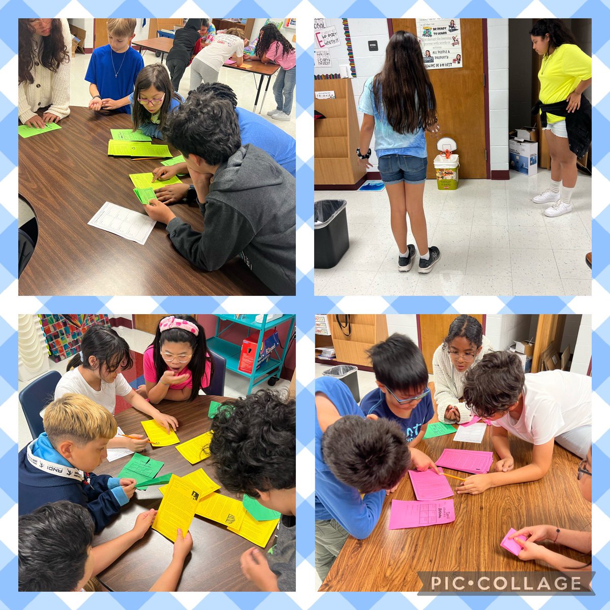These 4th graders enjoyed their blitz day reviewing for STAAR today. Trashket ball is always a hit! @NISDCarson