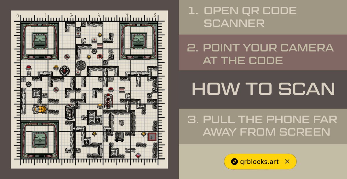 qrblocks's tweet photo. 🟧QR Code Art Lesson 101 🟧

We noticed that a lot of people here are not familiar with our art concept hence we're making this introductory post.

We are making the first scannable & customizable QR Code Art Series on @Blast_L2.

❓So what is QR Code?
 > It's a two dimensional code that contains information/link, scan for access.

❓What is QR Code Art? 
> Basically QR Code in the disguise of art, a new form of generative art designed by us. 
> 100% hand-crafted traits.

❓ How to scan the code?
>See the instruction below. 
>You should pull your camera away from the code so that the app won't fooled by the QR code's artistic disguise. 
>Do not import the image to scanner directly.

❓Customize?
> Yes, holder can customize where does this qr code point to.

 ❓ How do I get one ?
>  Mint Site:  https://t.co/CB4BX5loHh
>  Public Sale will begin on April 16th 11AM EST
>  14 Hours left for WL [~70 % WL Supply Minted]