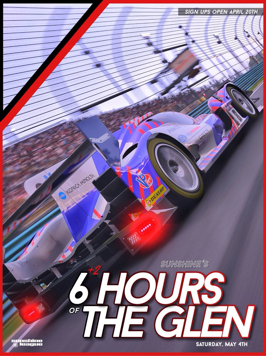 Endurance racing is back! 🥳

We’re pleased to announce the first long form endurance on FM using the formula we all know and love.

With a large car roster and fan favorite track, we’re coming out swinging.  Signups open on 4/20, so get in and get testing!