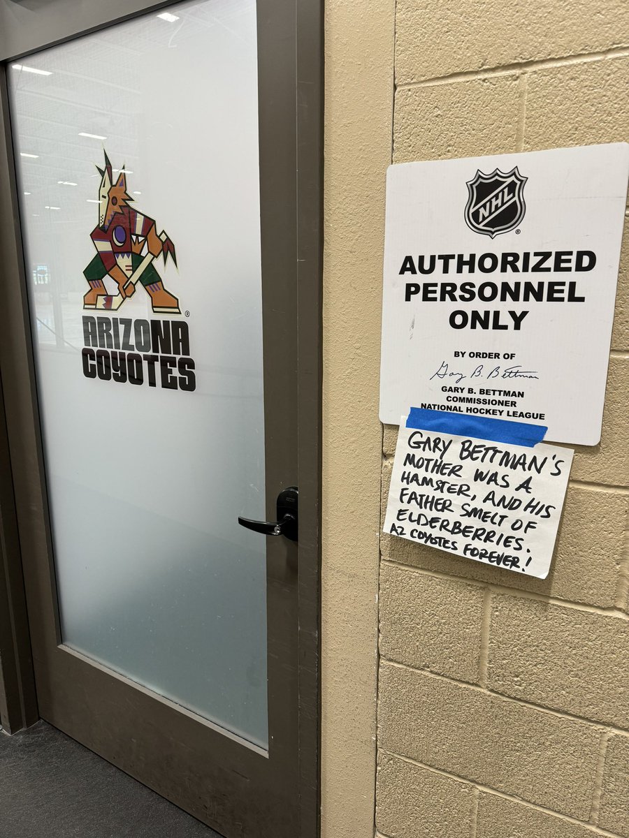 Spotted at the #Yotes practice facility: