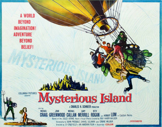 MYSTERIOUS ISLAND.
At 4:40pm @Film4.
A classic fantasy movie from 1961.
Action. Adventure. Drama. Mystery.
Story by Jules Verne.
Fantastic giant creatures (& stop motion #SFX) by Ray Harryhausen.
#RayHarryhausen #JulesVerne #MysteriousIsland
@Ray_Harryhausen