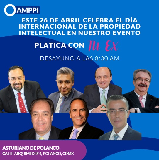 Este 26 de abril te invitamos a celebrar el día internacional de la Propiedad Intelectual en nuestro evento "Platica con tu ex”, en un desayuno a las 8:30 en el Asturiano Polanco.
Reserva tu lugar aquí tickettailor.com/events/amppiac…