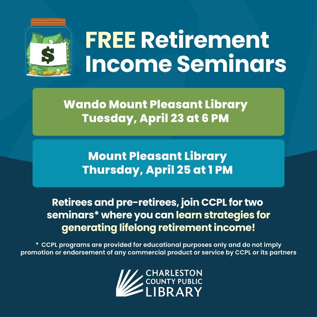 APRIL 23 & 25: Join us for two upcoming retirement income seminars at two branches! A Financial Security Advisor will host seminars tailormade for retirees and pre-retirees. Learn More: bit.ly/3Q5BpcZ