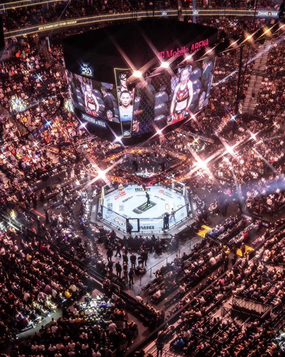 A night we’ll NEVER forget #OnLocation ✨💫🌟 Thank you @TMobileArena! #UFCVIPExperience #UFC300
