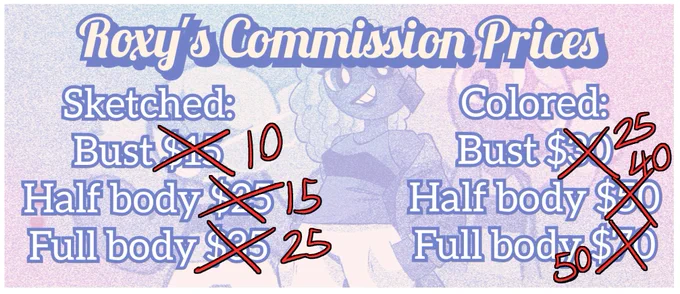 Until Midnight Tonight, my regular commissions are discounted! (Pacific Time)No Robots or NSFW!I will draw OCs, Fanart, Furries, and self inserts!Portfolio! >>  