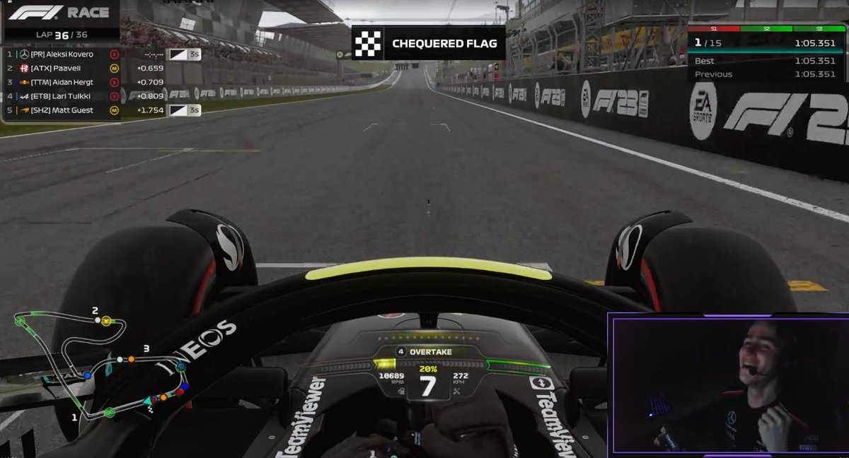 WOR T5 Austria
Q: Pole
R: P1 on track, went from p5 to p1 on the final lap and my 3s penalty should get removed. Pace kinda cooked for once, GG to Paaveli And <a href="/Aidan_Hergt/">Aidan Hergt</a> On the podium💪