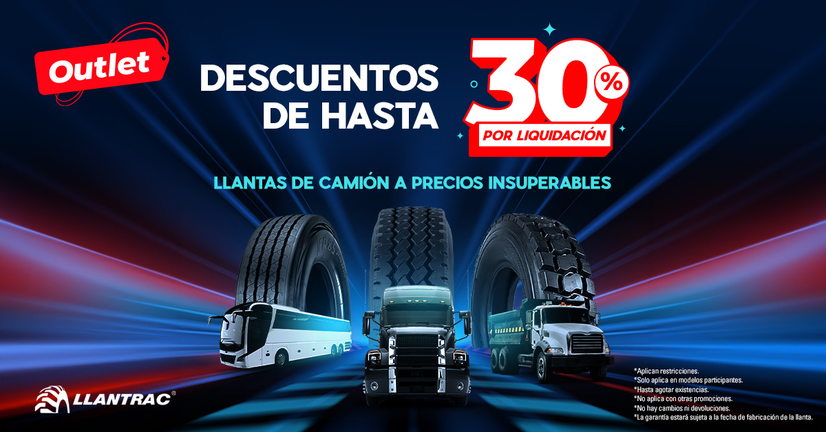 llantrac's tweet photo. 🔥 ¡Aprovecha los descuentos exclusivos de nuestro outlet! 🔥

Renueva las llantas de tu flota de camiones a precios de locura 🛒 🛞 Visita nuestra tienda en línea: https://t.co/toNWXX7JIs

*Aplican restricciones. https://t.co/VhJSVGHAN1