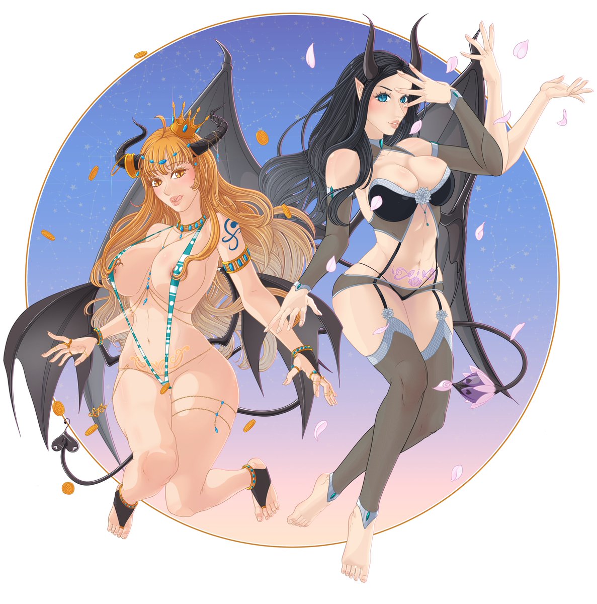 DokucchiDraws's tweet photo. @CindyMides Thank you for the artshare!♥ 

Hello, I'm Doku! I usually draw NSFW of my characters from Project Cappuccino. 
I'm currently working on the second game and drawing a lot of succubi and maids for that. I usually open comms every few weeks (Like right now ;D). 

Thanks again!♥ https://t.co/yt0Hxvcoaz