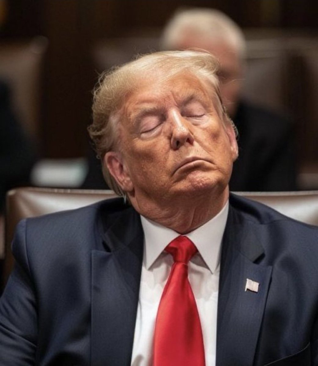 Trump says Biden is 'sleepy Joe' but look who fell asleep in the court room today. #SleepyDonald