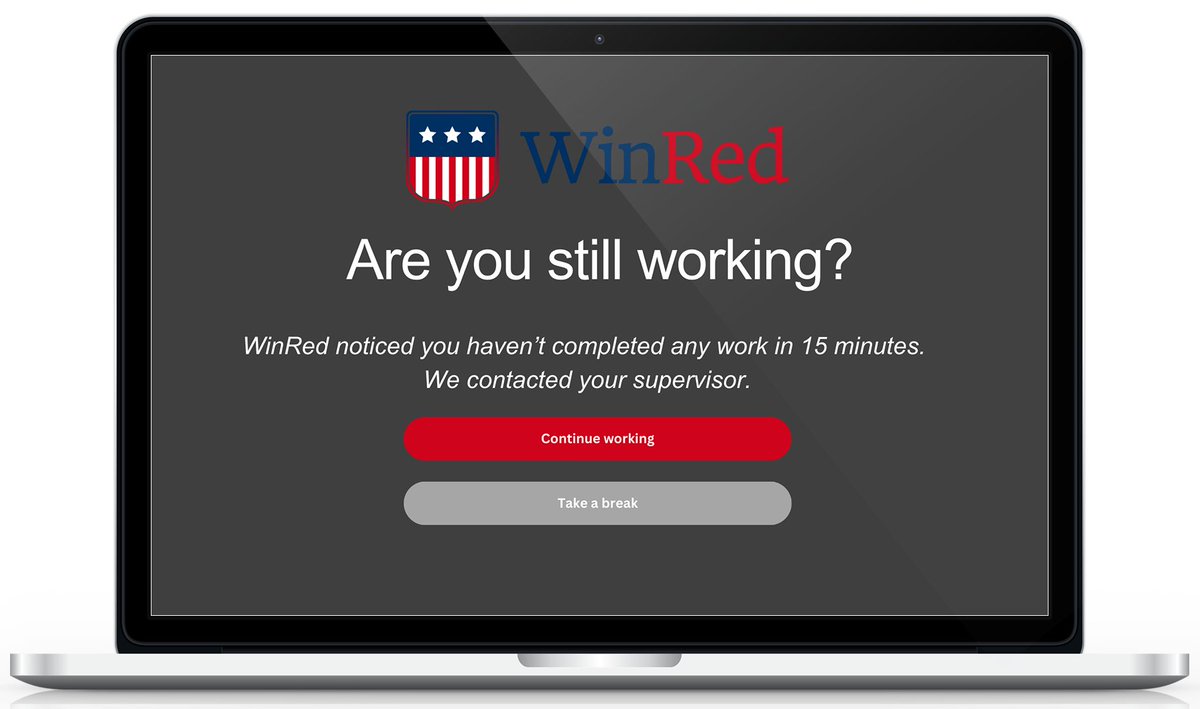 Do you think your employees are being lazy while working in @WINRED? A New Netflix style feature triggers a pop-up after 15 minutes of employee inactivity. ❤️ Smash the like button!
