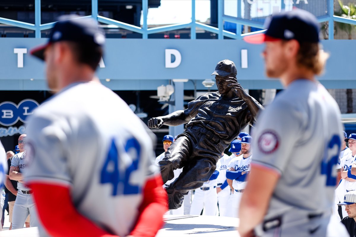 Proud to wear 42 tonight alongside the @Dodgers to honor the profound impact Jackie Robinson left on our game and our world. #Jackie42