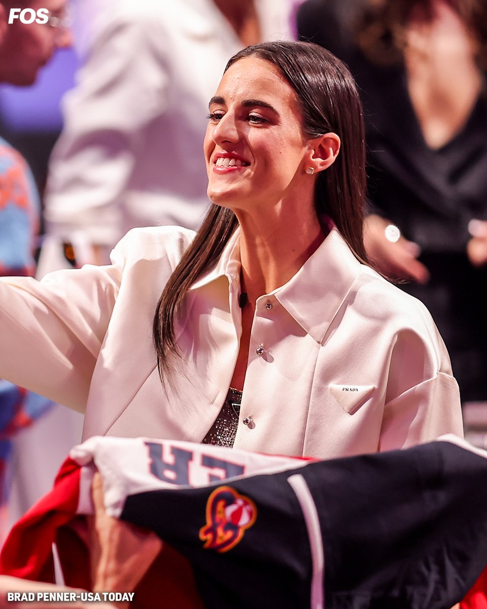 FOS's tweet photo. In a month, the WNBA has seen the:

• Draft sell out in minutes
• Prices soar for the Fever
• Aces move games to a larger arena
• Mercury launch a "Rook vs Goat" campaign
• Commissioner hope to "double" media rights

That was all before Caitlin Clark—and now, she's arrived. https://t.co/5BSKCrBtfw