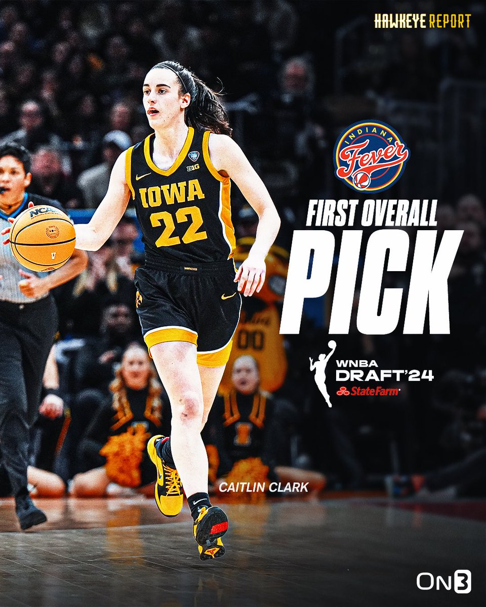 🚨BREAKING🚨 “With the first pick in the 2024 WNBA Draft, the Indiana Fever select…” 𝘾𝙖𝙞𝙩𝙡𝙞𝙣 𝘾𝙡𝙖𝙧𝙠, 𝙐𝙣𝙞𝙫𝙚𝙧𝙨𝙞𝙩𝙮 𝙤𝙛 𝙄𝙤𝙬𝙖 - All-time D1 leading scorer - All-time leader in three-pointers - Two-time National Player of the Year - Big Ten assist leader