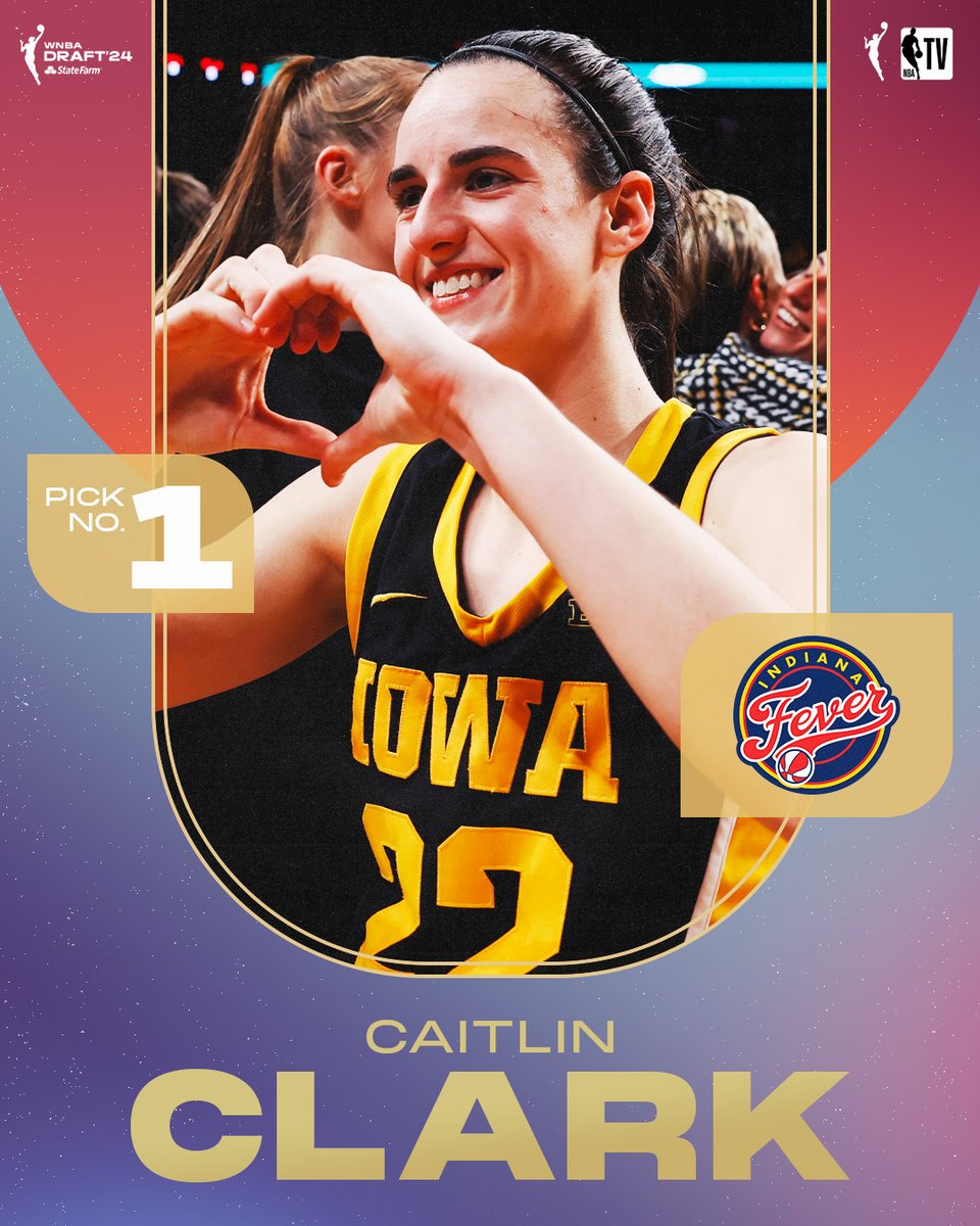 NBA TV (@nbatv) on Twitter photo A new era in Indy has begun 🔥
The <a href="/IndianaFever/">Indiana Fever</a> select Caitlin Clark with the No. 1 pick in the #WNBADraft A new era in Indy has begun 🔥
The <a href="/IndianaFever/">Indiana Fever</a> select Caitlin Clark with the No. 1 pick in the #WNBADraft