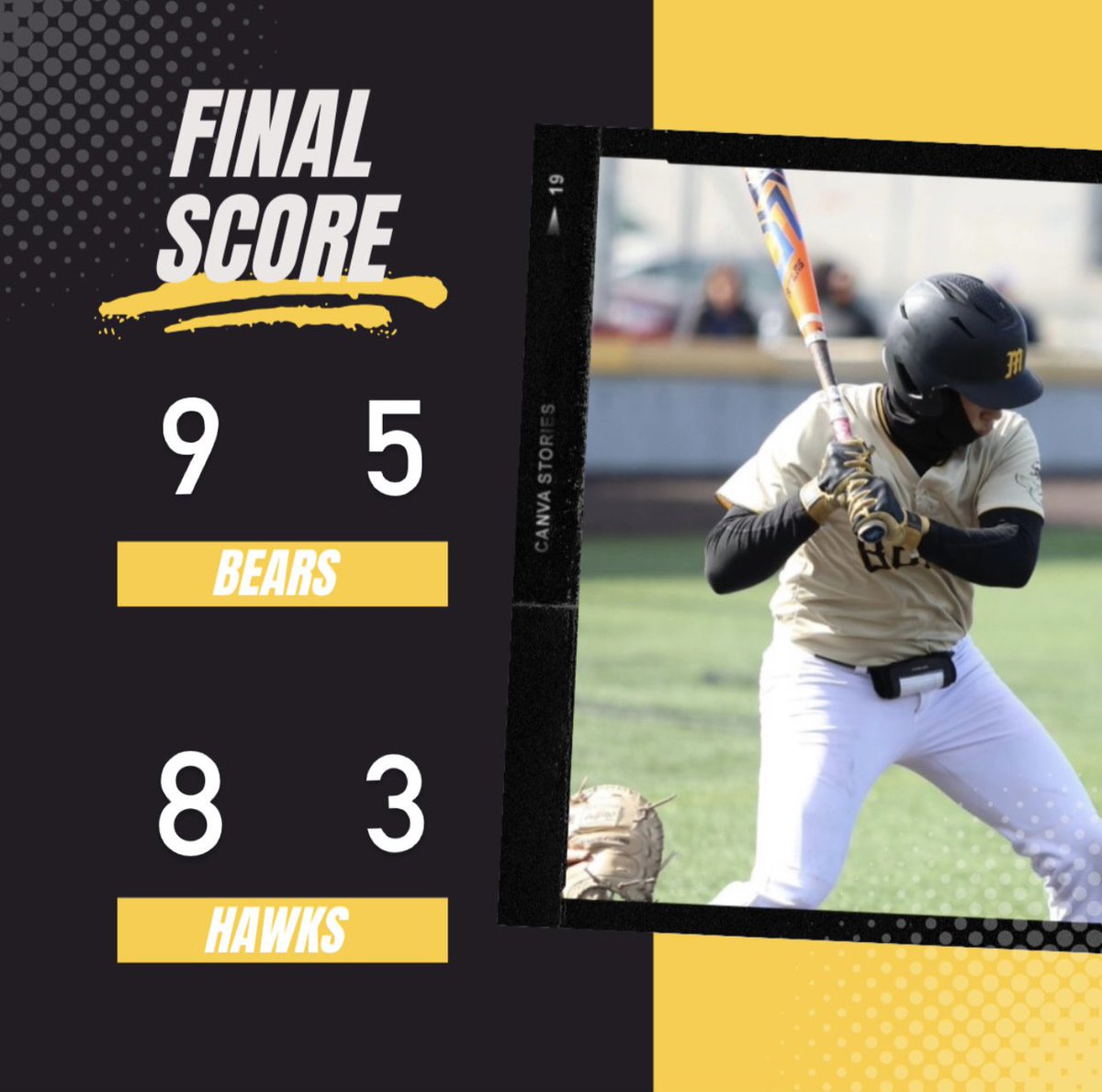 MottCCAthletics's tweet photo. The Bears took both games today in their double header against Henry Ford‼️ 

Final scores were 9-8 walk off and 5-3‼️ Way to go Bears 🐻 

The Bears next game will be April 18th against Macomb‼️ Game times are 1pm and 3:30pm‼️ https://t.co/9AoNDc3Qpa