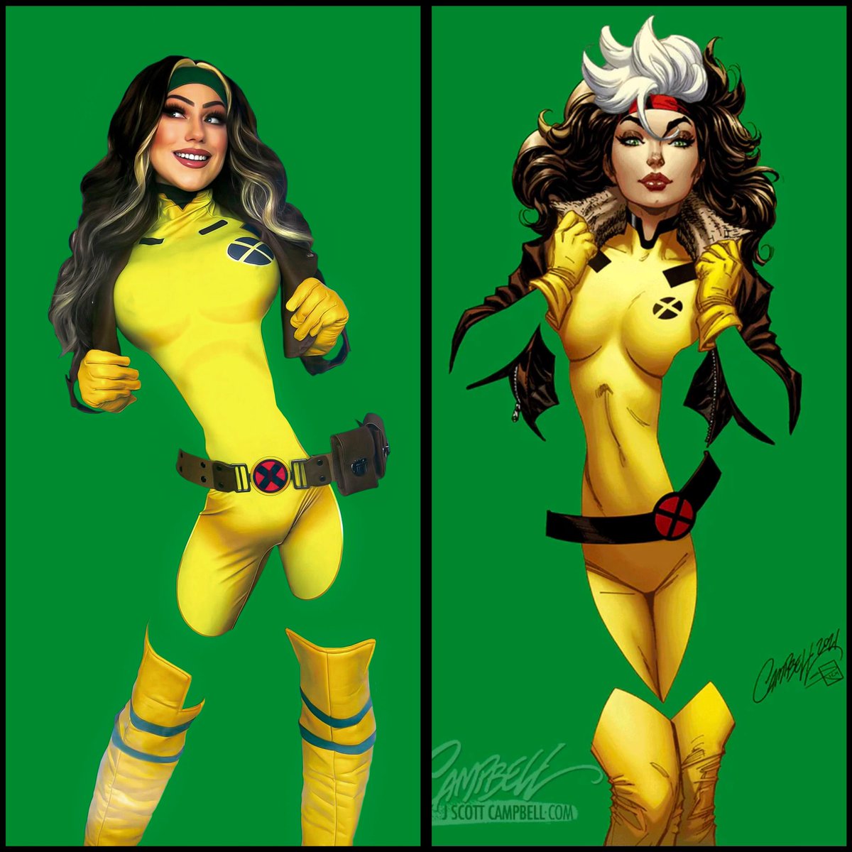Had to do a @JScottCampbell tribute with my newest Rogue shoot! What do you guys think? #XMen97 @ZannLenore