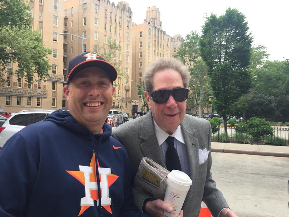 glenstweets's tweet photo. That one time I hung out with John Sterling for Yankees vs @astros in NYC. A great voice of @WFAN660 &amp; the @MLB heading to retirement. https://t.co/GRo8Jv1Lad