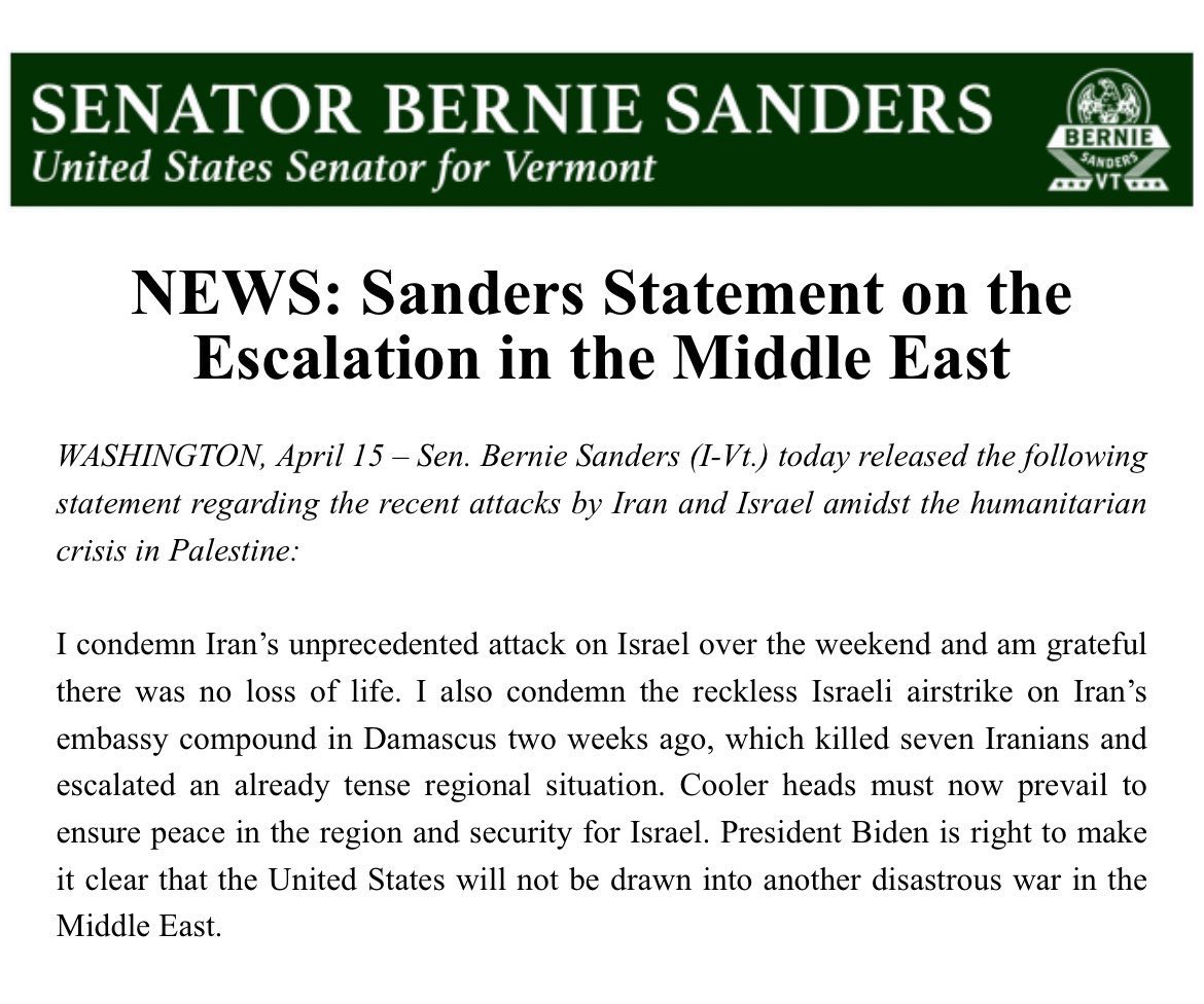 Sen. Bernie Sanders tweet media