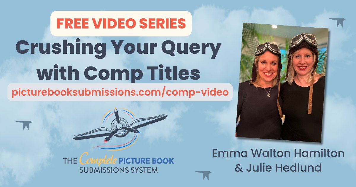 Want 30-min with 2 submissions experts? Join our Crushing Your Query with Comp Titles series today and find out how you can enter to win! 
picturebooksubmissions.com/comp-video

#amwriting #querytip #amquerying @juliefhedlund @ewhamilton