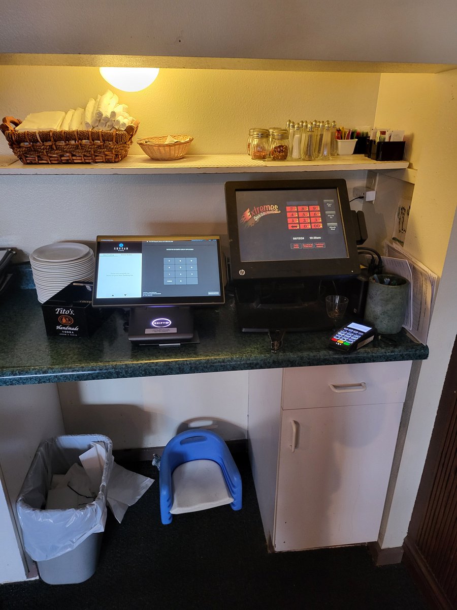 Extreme Sports Grill in Bellingham, WA just had @Shift4 partner Drew out to install their @SkyTabPOS Today