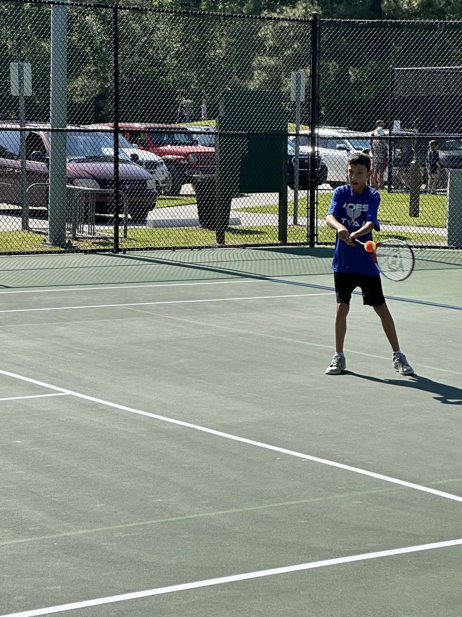 It was great to support the AOES tennis team this afternoon! Go wise owls! #angeloakes