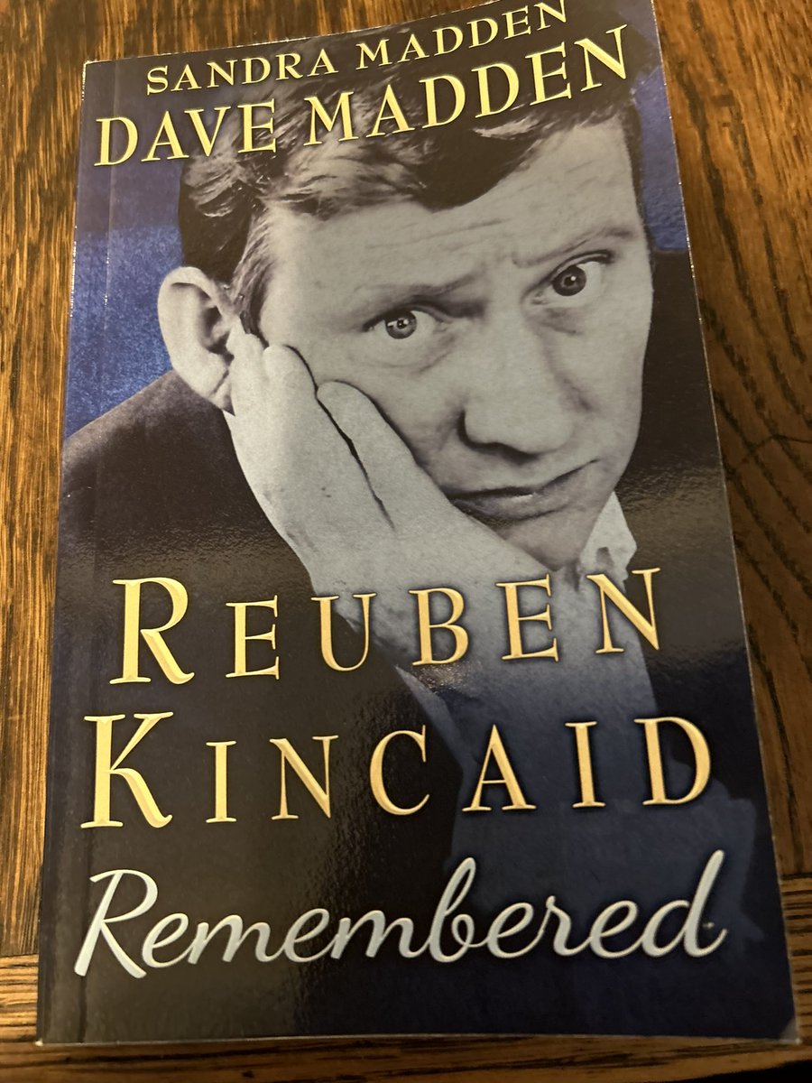 The Amelia Musical Playhouse had a very special guest at yesterday’s performance: Sandra Madden, widow of  Dave (Reuben Kincaid) Madden! She left his memoir as a gift. 
Thank you, Sandra! Hope you enjoyed our show and didn’t mind Reuben’s tragic end. (It was Danny’s fault!)
