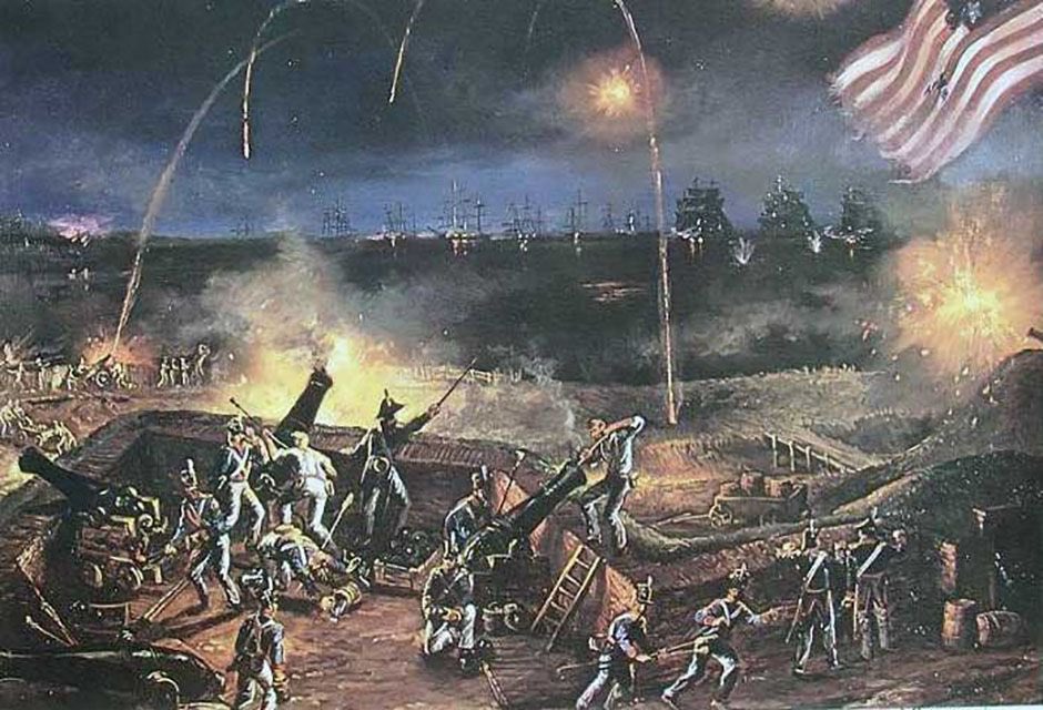 Did you know?  #francisscottkey wrote the lyrics of the #starspangledbanner after witnessing the bombardment at #fortmchenry during the #warof1812. Check out more info here: beneventoshistoryblog.com/2024/04/11/ame…