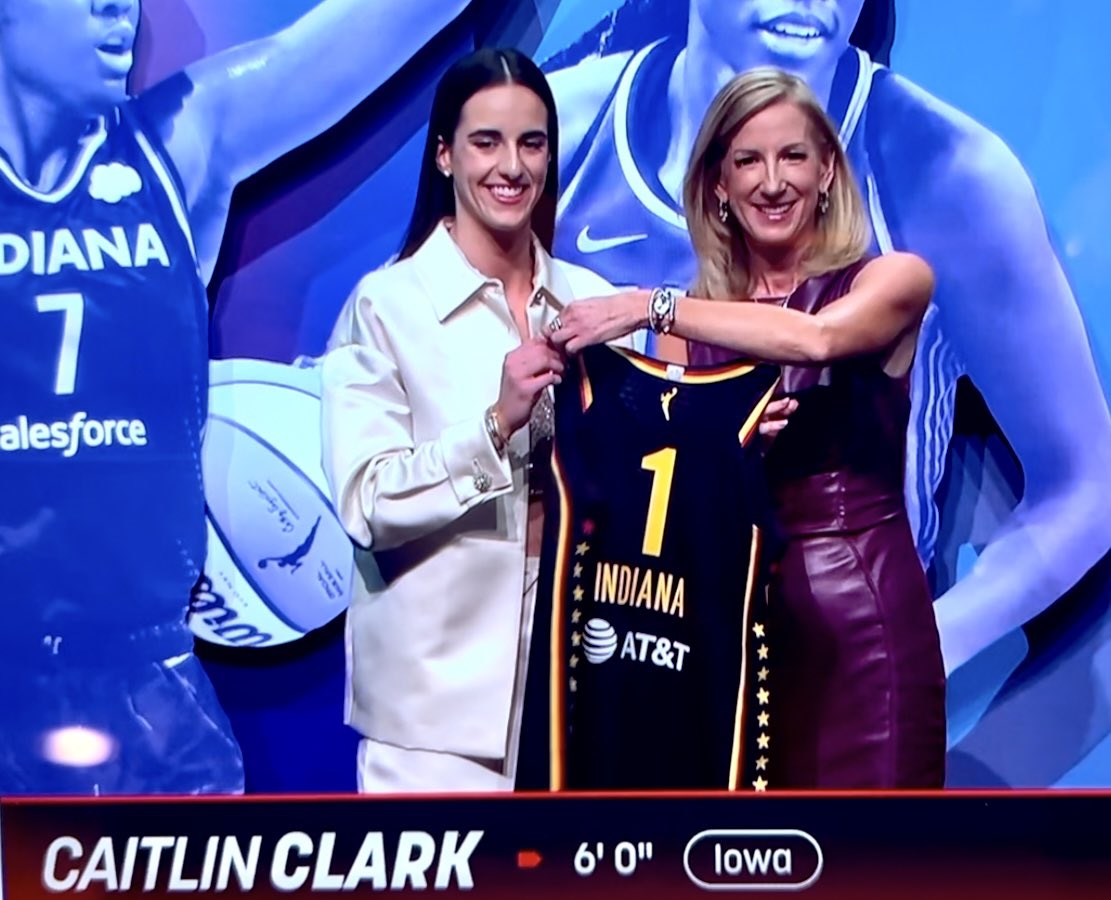 Indy Tourism Board, buckle up… Clarkenomics comin’ to your citayyy… #WNBA #WNBADraft #IndianaFever #1Pick