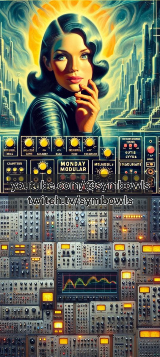 HyperFireRecord's tweet photo. New #MondayModular today from #SYMBOWLS on both #youtube and #twitch 🤘👽
https://t.co/RfMhQHQx9G
https://t.co/AzmMcjuEdW
#eurorack #modularsynth #chillbeats #ambientmusic
@SymbowlsS @symb https://t.co/8AwU6CIFny