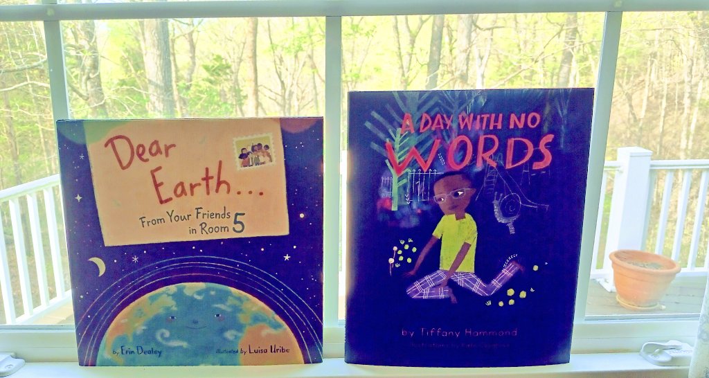 I ❤️ @ErinDealey and @K8_Cosgrove's 🪻Just Flowers🪻so much, I now have another book by each. Dear Earth (Illustrations by @lupencita) and A Day With No Words (written by @FidgetsAndFries) are teaming up to teach the ultimate lesson on loving our 🌍 and all the 👦👧🏾🧒🏼 in it!