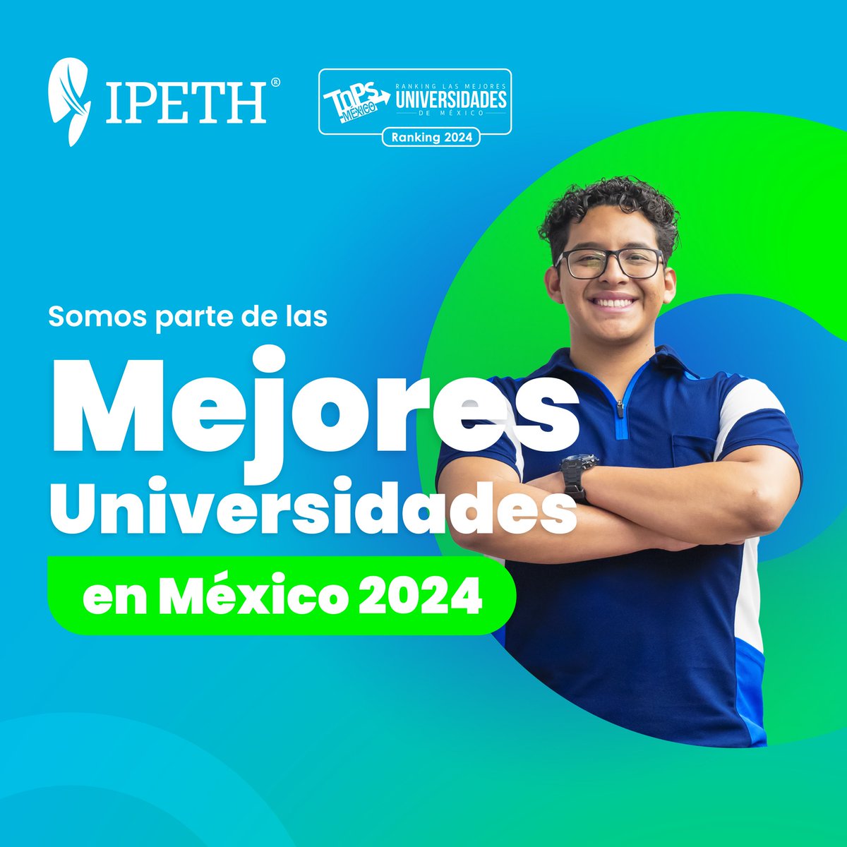IPETH_'s tweet image. Nos sentimos muy orgullosos de haber obtenido este reconocimiento por parte de @UniTopsMexico . En IPETH, trabajamos constantemente para mejorar día a día, pensando en cada persona que forma parte de nuestra #ComunidadIPETH. 💙🏅