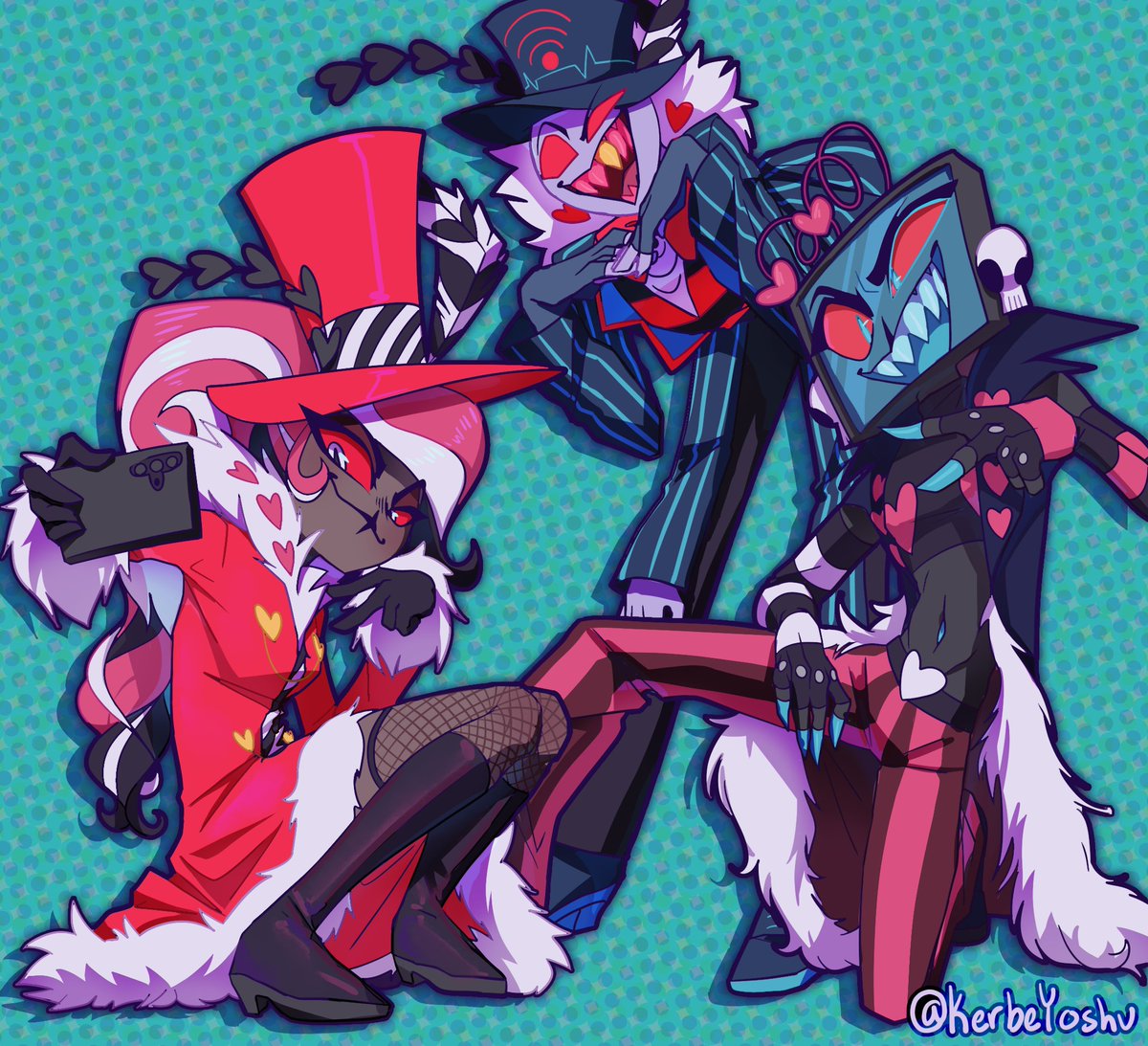 the vees outfit swap !!!!!
not that proud of this one but i finished it anywas x'3

#hazbinhotelfanart #voxval #vees