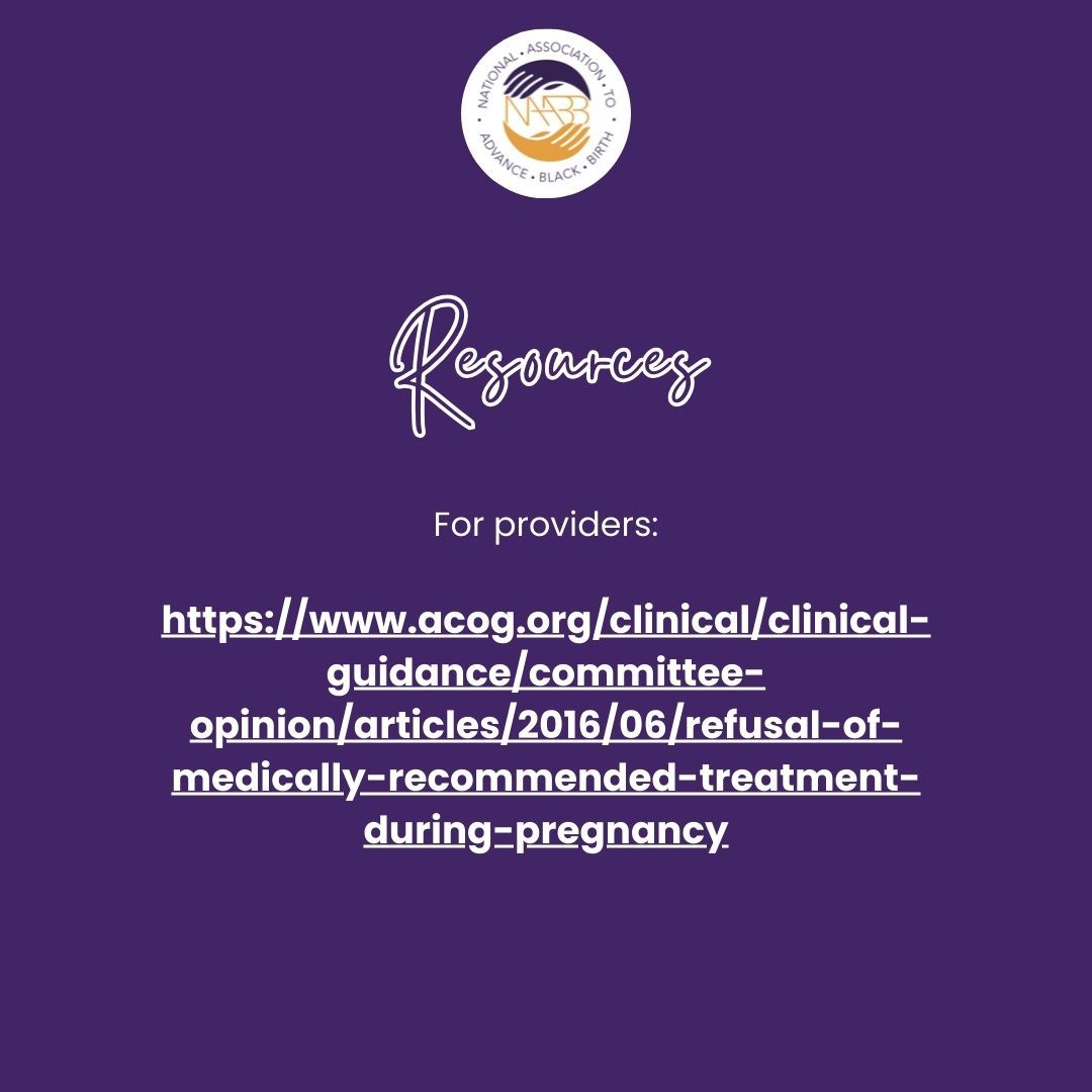 Don't forget to view our entire revamped Black Birthing Bill of Rights® at bit.ly/blackbirthingr… and be sure to join us tomorrow at 1 PM EST for our Black Maternal Health Week Webinar: Reintroducing The Black Birthing Bill of Rights®. Register today at the link in bio!