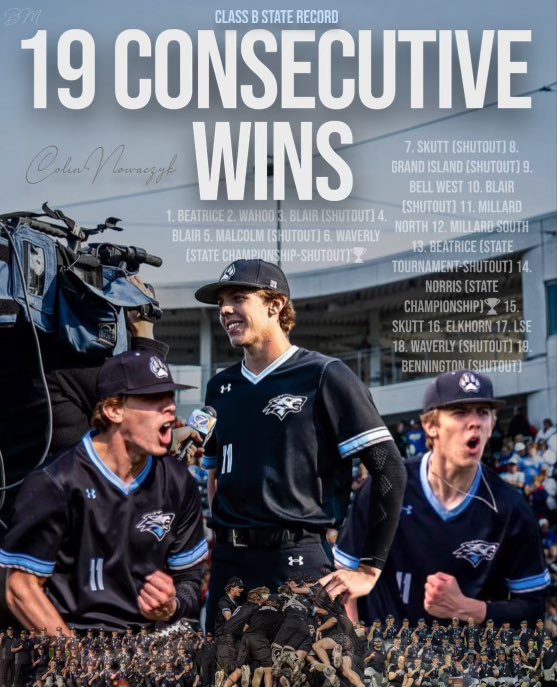 He stands alone in the <a href="/nsaahome/">NSAA</a> Class B record books.

The humble superstar, big game <a href="/_colinnowaczyk/">Colin Nowaczyk</a> with 19 Consecutive Wins without a loss.

The first to thank his family, team and coaches, it’s been a privilege to witness greatness.  #ENGLUE