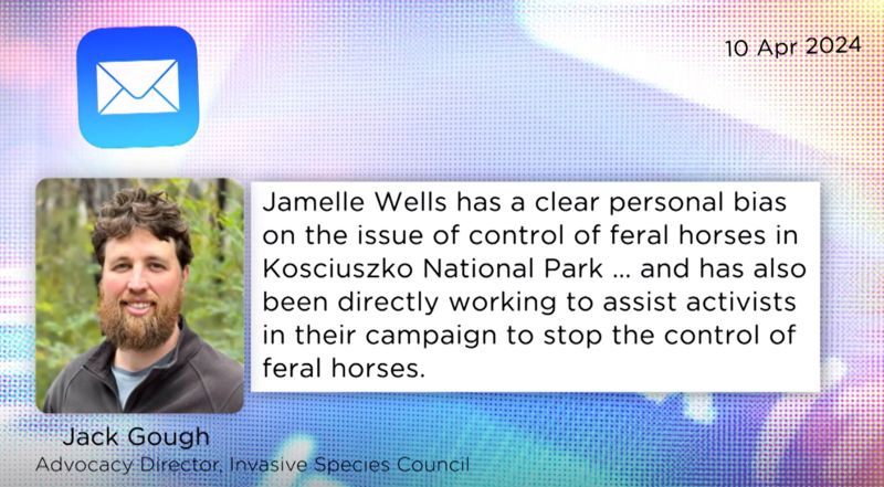 Yesterday @ABCmediawatch covered my complaint re ABC journo Jamelle Wells who shamefully aired an error filled, context free feral horse story but failed to reveal her serious personal bias or work advising brumby campaigners on media strategy! Watch here: abc.net.au/mediawatch/epi…
