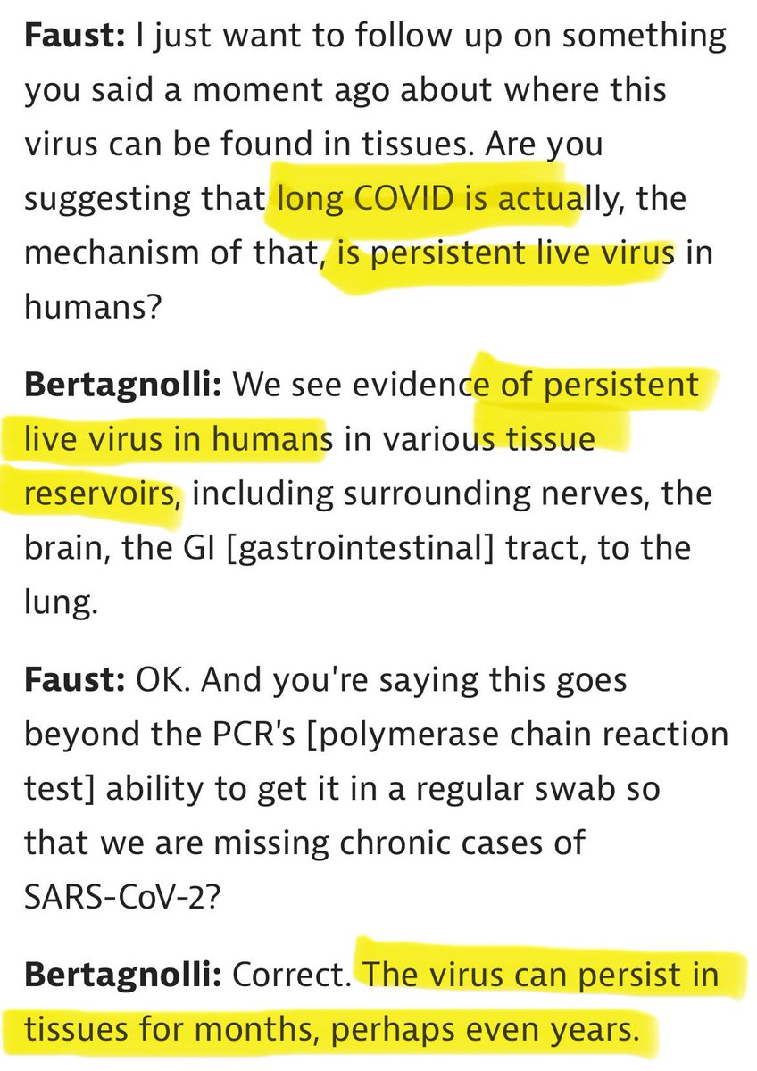 NIH Director, Monica Bertagnolli discussing LongCovid, on 4/15/2024 They know.