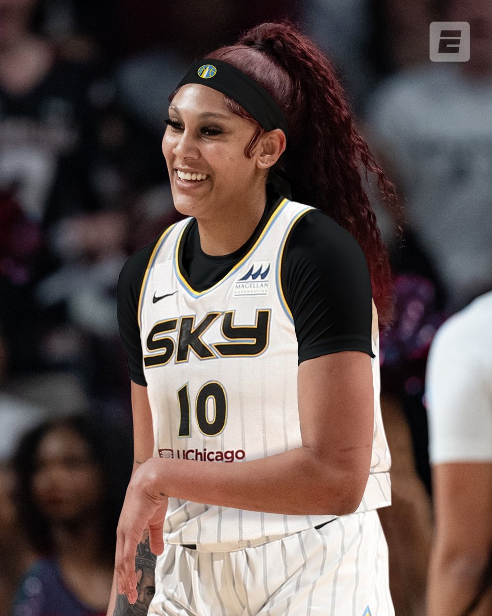 espn's tweet photo. KAMILLA CARDOSO IS GOING TO THE CHICAGO SKY AT NO. 3 🔥 https://t.co/1aECPJCPCa