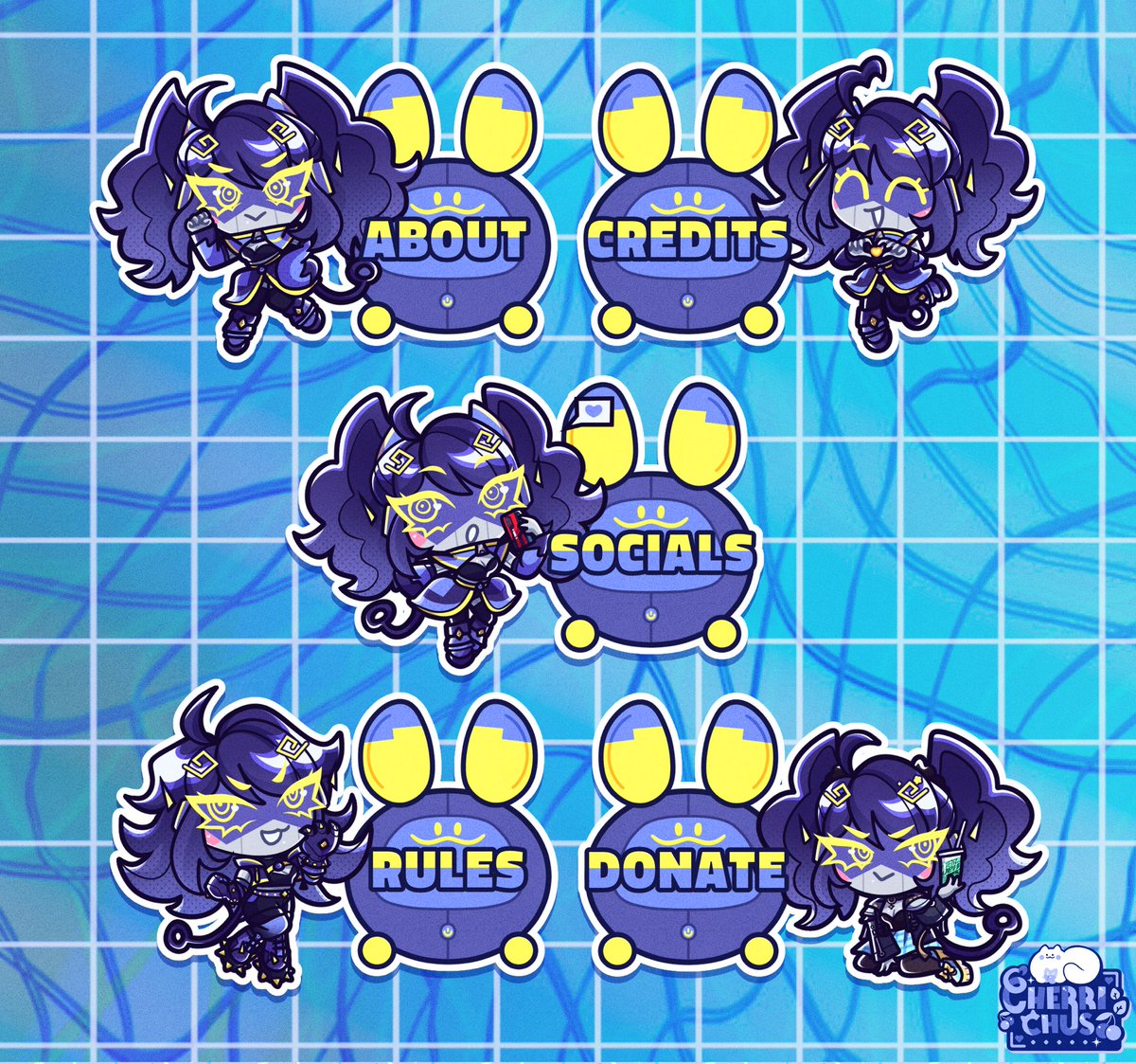 cherrichus's tweet photo. Anyone looking for some chibi panels comms? 🫣✨ https://t.co/jBH3fzIqH6