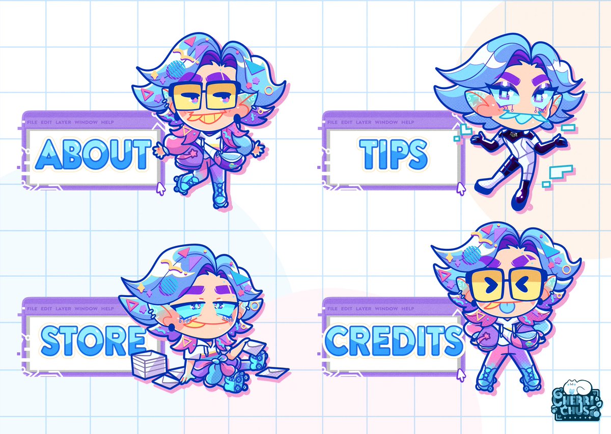 cherrichus's tweet photo. Anyone looking for some chibi panels comms? 🫣✨ https://t.co/jBH3fzIqH6